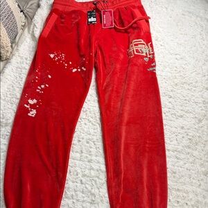 Red Kids Jogger Pants